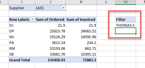 VBA Filter Page Filter