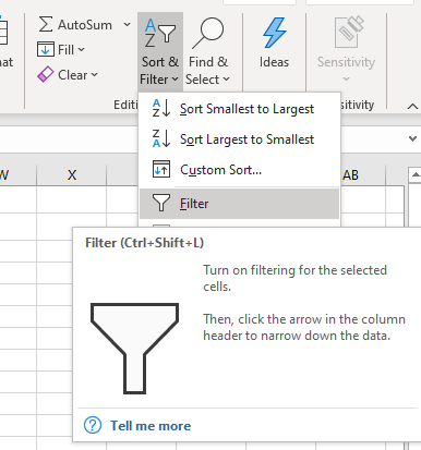 filter duplicate values 12