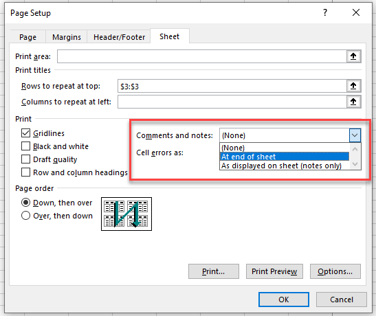 howtoprint comments