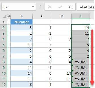 large formula drag down