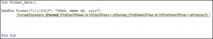 Formatting Dates as Long Dates